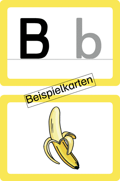 Lautbilder / Buchstabenkarten (DIN A6)